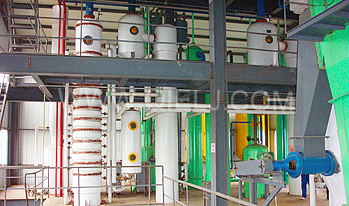 混合油負壓蒸發(fā)工序(圖2) 混合油負壓蒸發(fā)工序(圖2)